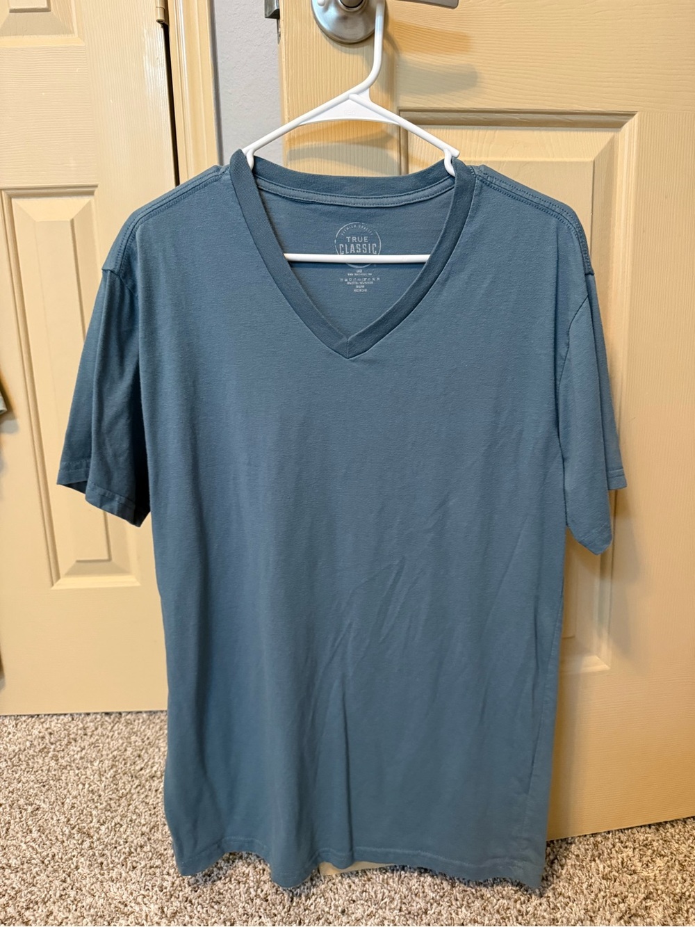 Men's V-Neck T-Shirt — Slate Blue